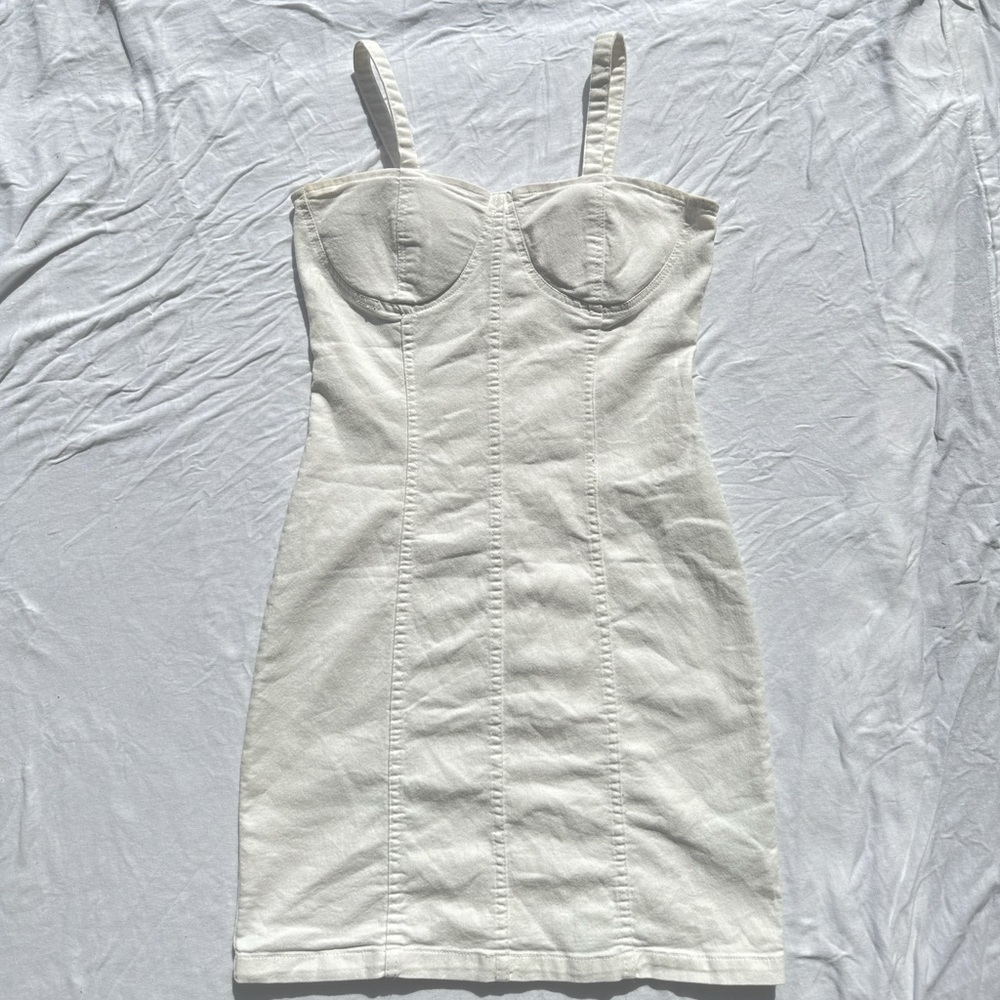 Derek heart mini white dress (S)